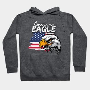 Eagle with American Flag Hoodie